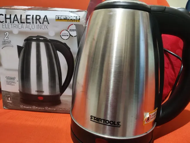 Chaleira elétrica aço inox 