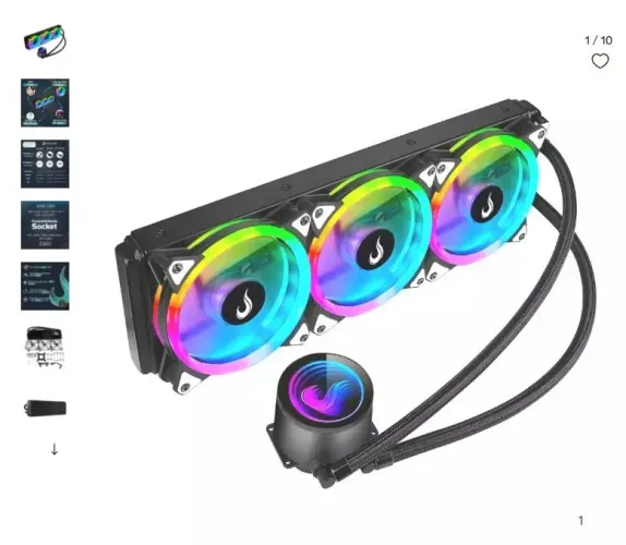 Vendo Water cooler Rise Mode Black 360mm Argb