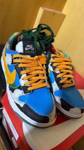 tênis nike sb dunk low x ben & jerry's 'chunky dunky' original