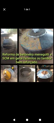 Reforma de tambor de betoneira