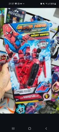 Luva homen aranha teia 