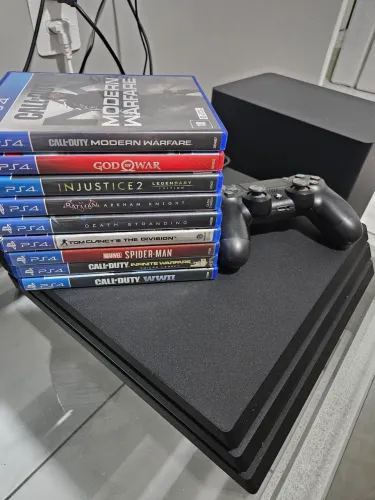 PS4 PRO 1TB + Controle + jogos