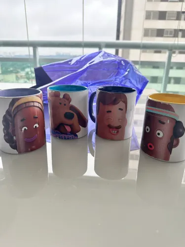 Conjunto canecas Familhão (Luciano Huck)