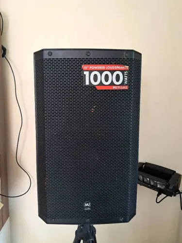 Caixa de Som Profissional MJ Audio 115AS