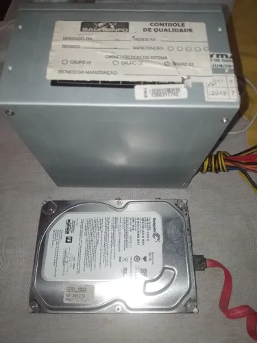 Fonte ATX 24 pinos +HD de 500g ( pix-visa)