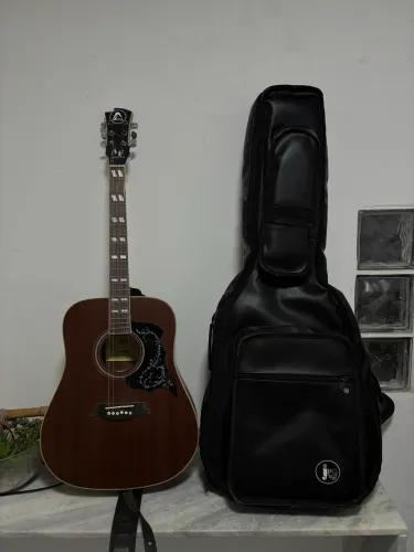 Violão Folk Michael Elétrico + Capa Acolchoada Luxo + Suporte
