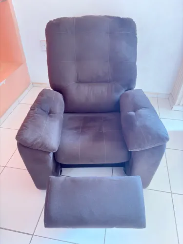 Poltrona do Papai reclinável - em veludo