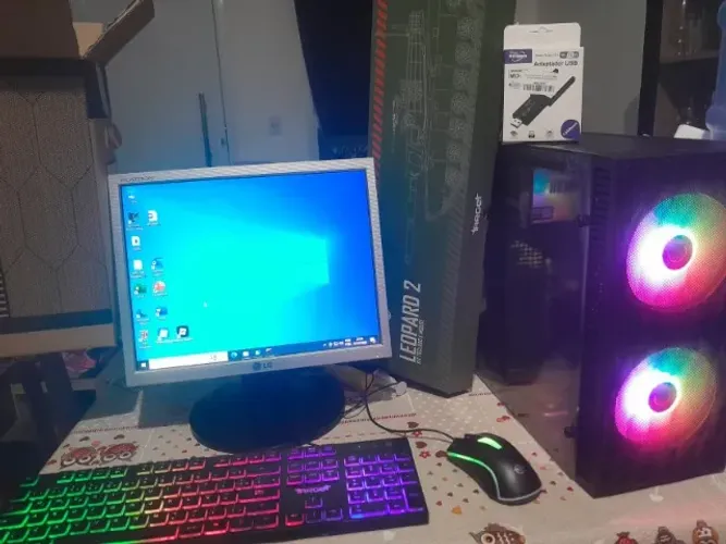 PC Gamer COMPLETO, Processador Sétima geração G4560 , 8gb ddr4, ssd 250gb, GTX 750ti 2gb