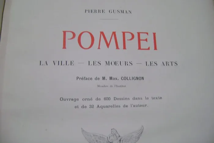 Livro antigo Pompéia História da Arte raro