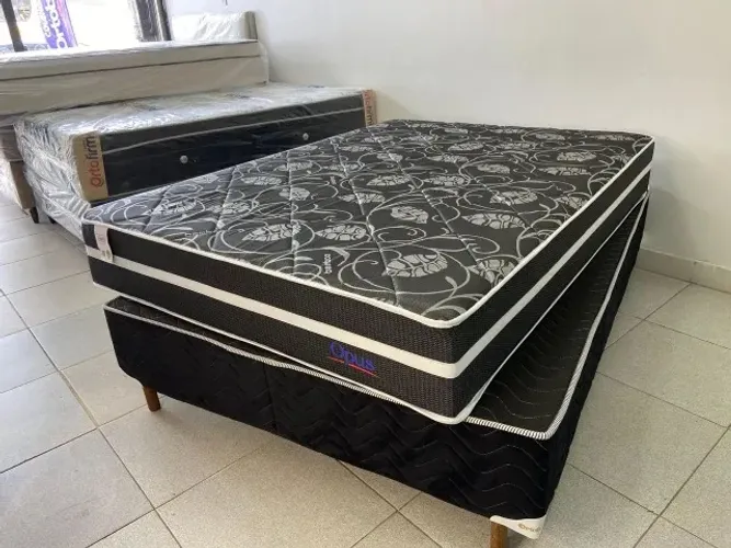 CAMA DE CASAL BOX, MOLAS ENSACADAS 