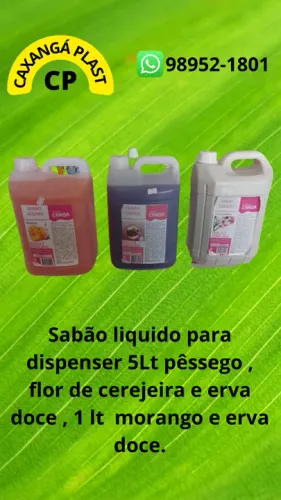 Sabonete liquido para dispenser 5lt e  1 lt