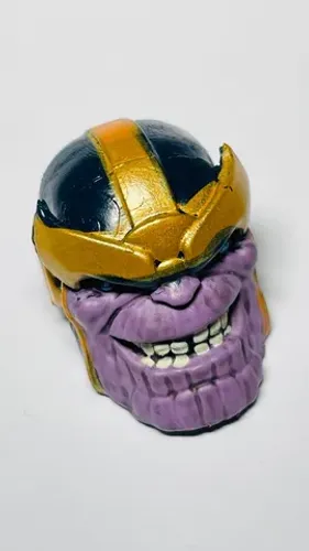 Marvel Legends Cabeça Thanos altura 2 cm - peça BAF - ideal p/ custom - thanos head
