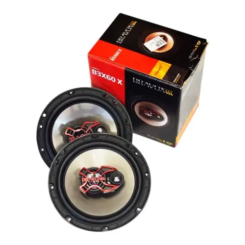 Par de Alto Falantes Bravox 6" polegadas triaxial 100w rms 6x6