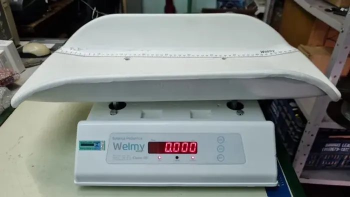 Balança Pediátrica RI109E Digital 15KG/5g Welmy Pesar bebês