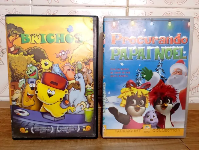 Combo Dvds Desenhos Bichos + Procurando Papai Noel - Originais RAROS