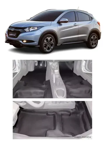 Carpete Liso De Assoalho Em Courvin Premium Do Honda Hrv