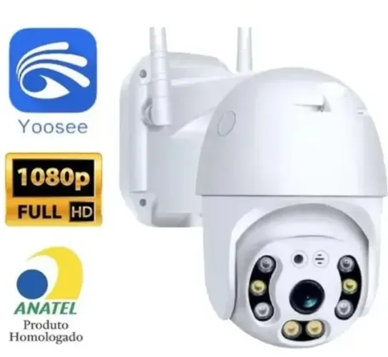 Nova Camera 360 Wifi Visão Noturna Detecção De Movimento Full Hd