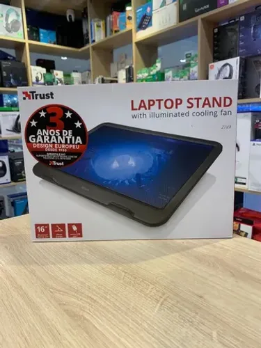 Base P/Notebook C/Cooler Trust Ziva - Novo Lacrado - Somos Loja Fisica