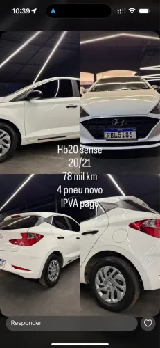 Hyundai HB20 Sense 1.0 Flex 12V MEC 2021