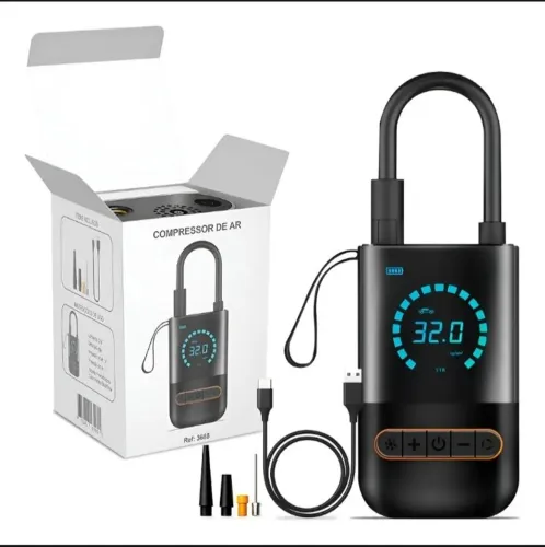 Mini Compressor Portátil Bomba de Ar 