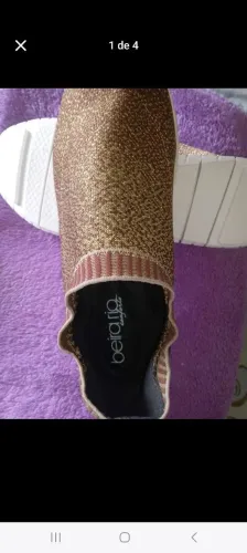 Tênis Feminino Beira Rio Dourado Conforto