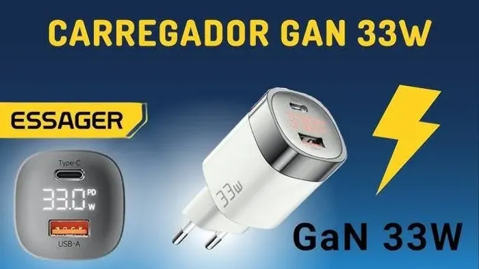 Essager carregador original com Display 33W 2