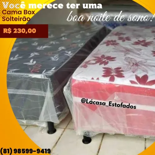 Cama Box Solteiro - Conforto e Qualidade!