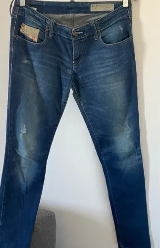 Calça Jeans Diesel Skinny feminina azul