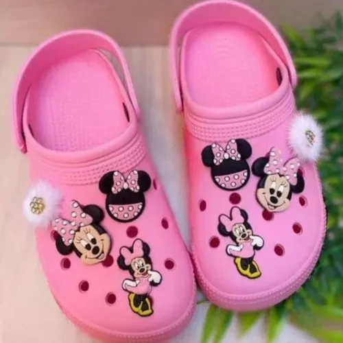 Sandália Crocs Infantil Minnie Rosa