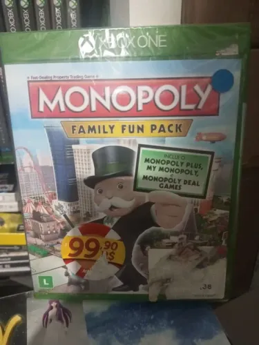 Monopoly Family Fun Pack jogo Xbox One series x game Novo lacrado
