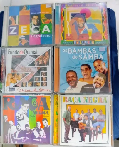 06 CDs de samba e pagode.