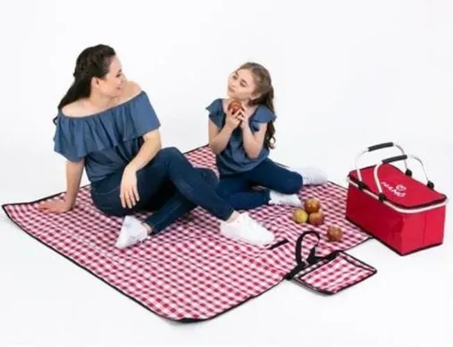 LOTE DE TOALHAS E CESTAS PARA PIQUENIQUE, DOBRÁVEIS E NOVAS