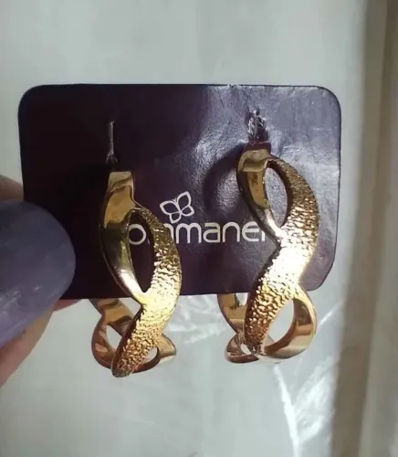 Brincos Argolas Infinito Rommanel