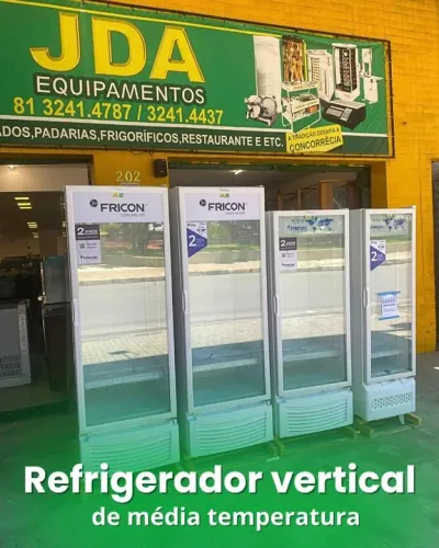 Refrigerador vertical porta de vidro - 402 litros - marca fricon- 2 ANOS DE GARANTIA