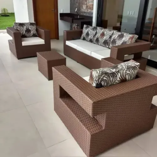 Conjunto de sofá para área externa