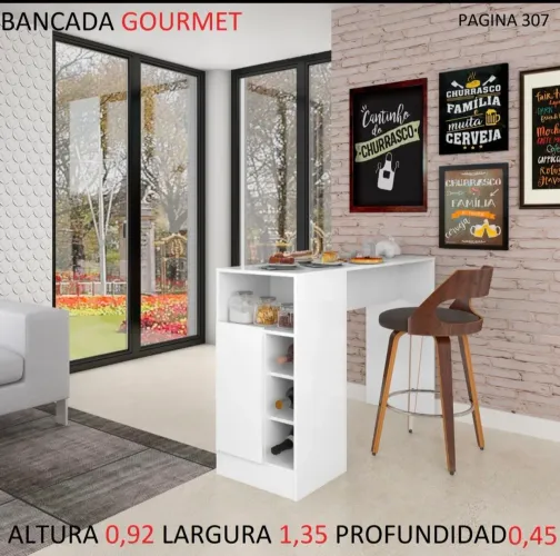 Bancada Gurmer super espaçosa 