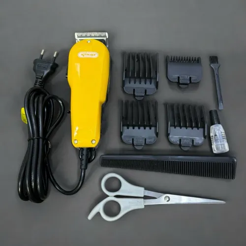 Máquina de cortar cabelo profissional com acessórios 
