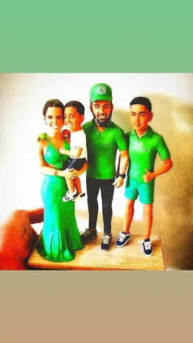 Família em Biscuit - Decoração Personalizada