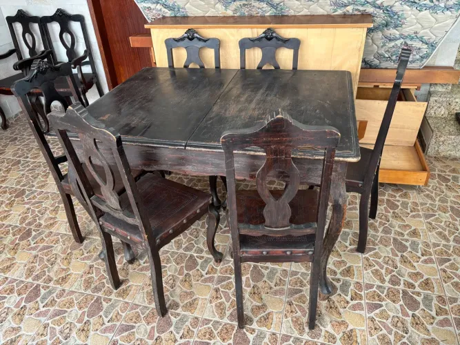 Mesa vintage 6 lugares