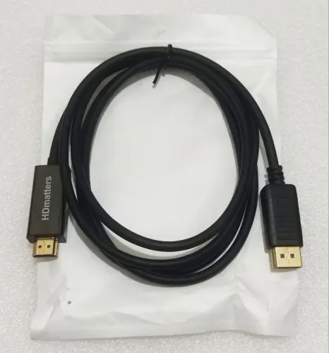 Cabo DisplayPort para HDMI - 1.80 Metros - 1080p 60Hz ATE 42´´ - Vídeo e Áudio - R$: 40,00
