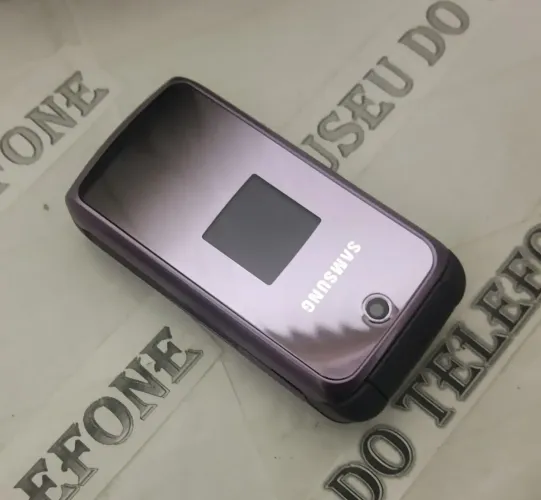 Samsung m310 Flip pequeno celular antigo lilás