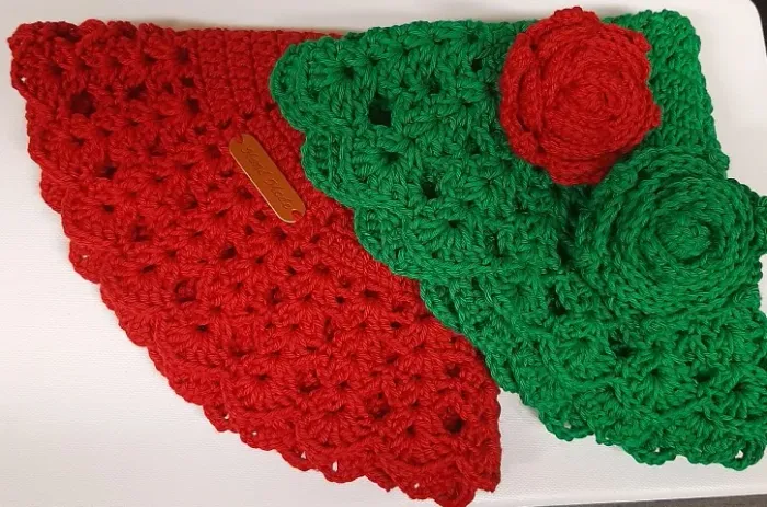 suplat em croche inspiração natalina