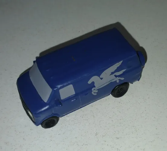 MINIATURA ANTIGA DOIS IRMÃOS ONWARD CARRO CARRINHO VÃ VAN ESTAMPA UNICORNIO