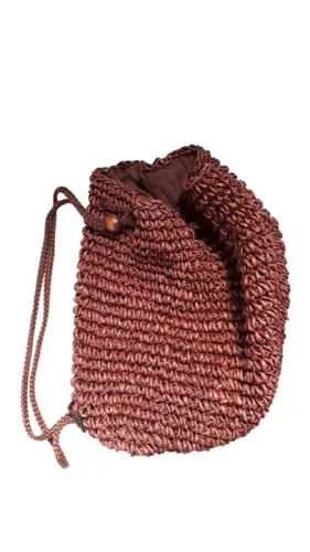 Mochila/Bolsa Saco Crochê