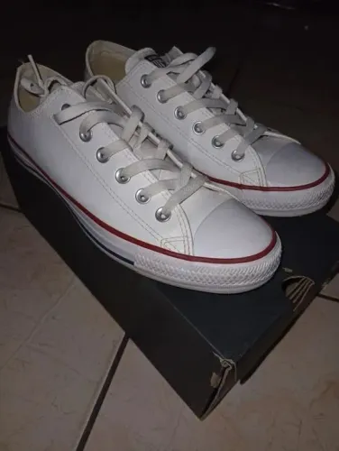 All Star Couro Branco 39