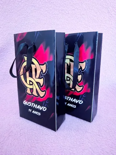 Sacolas Personalizadas Flamengo - Aniversário