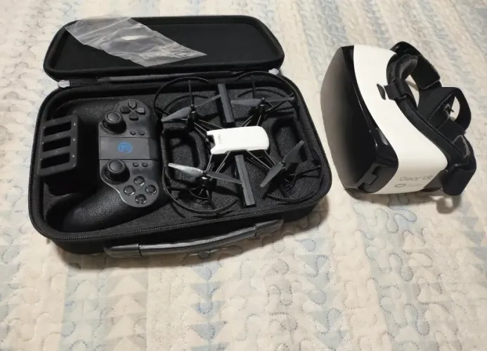 Drone DJI Tello Completo + Experiência FPV com Samsung Gear VR (Oculus).