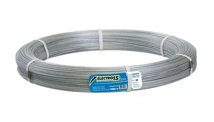 Arame Liso para Cerca Elétrica Electro Fio 15 1000m Morlan