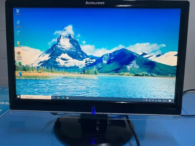 Monitor 18.5' Lcd D1960wa Lenovo Wide Vga / Dvi Preto