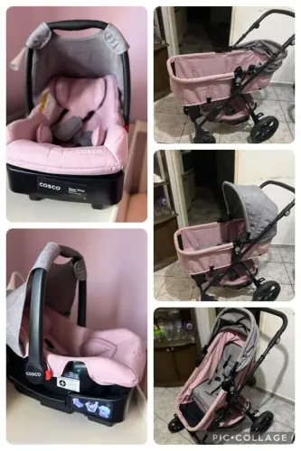 Carrinho de bebê Cosco Travel System Poppy Trio